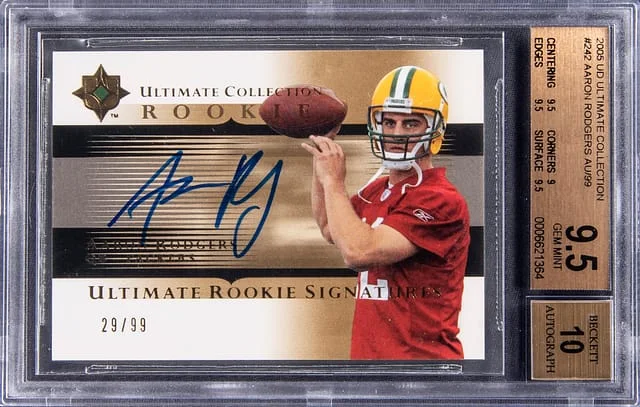 2005 Upper Deck Ultimate Collection Aaron Rodgers Autograph #242 card image