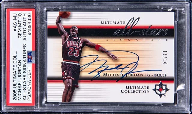 2005 Upper Deck Ultimate Collection Michael Jordan All-Stars Signatures #AS-MJ card image