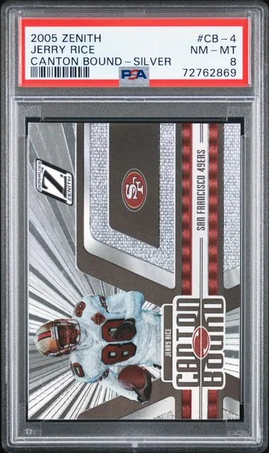 2005 Zenith Canton Bound Silver Jerry Rice #CB-4 card image