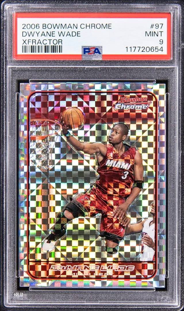 2006-07 Bowman Chrome Dwyane Wade XFractor #97 card image