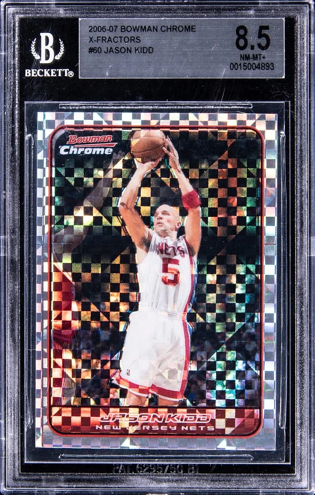 2006-07 Bowman Chrome Jason Kidd X-Fractors #60 card image