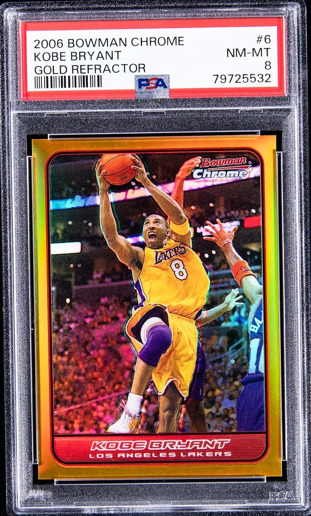 2006-07 Bowman Chrome Kobe Bryant Gold Refractors #6 card image