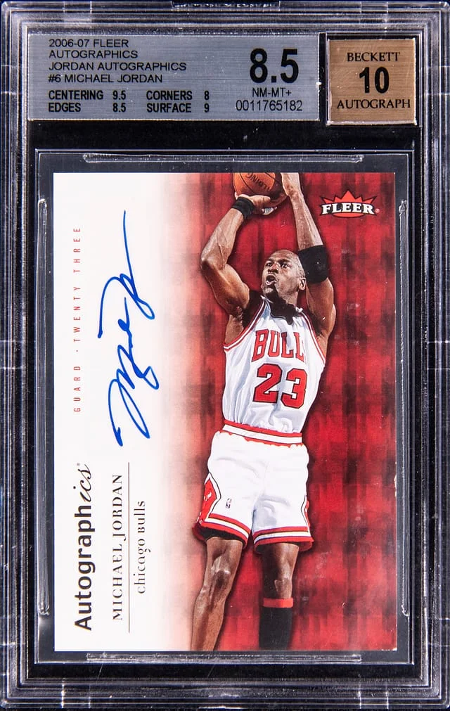 2006-07 Fleer Autographics Michael Jordan #MJA-6 card image