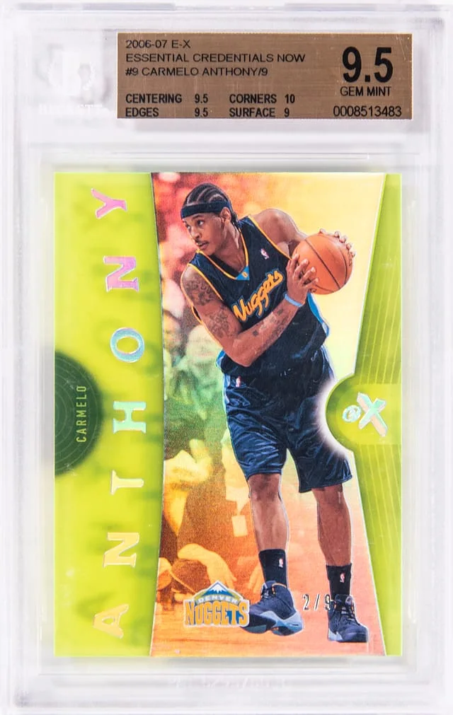 2006-07 Fleer E-X Carmelo Anthony Essential Credentials Now #9 card image