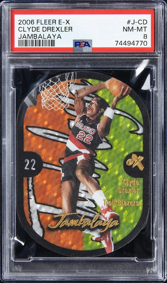 2006-07 Fleer E-X Clyde Drexler Jambalaya #J-CD card image
