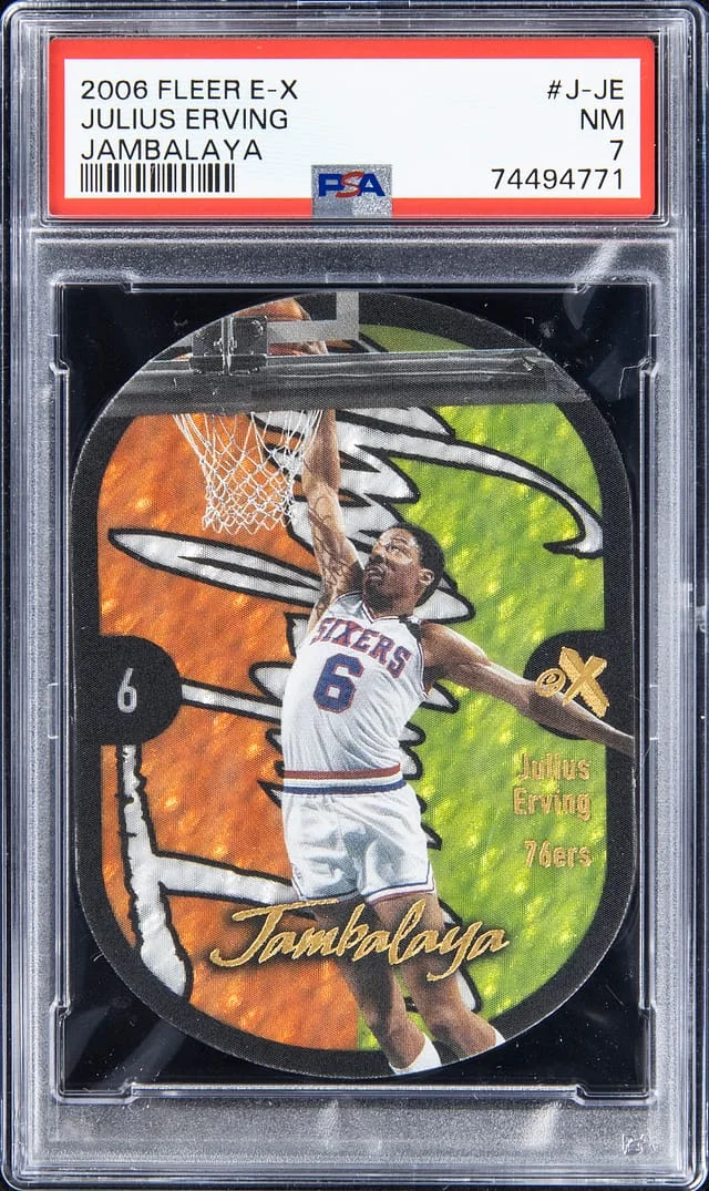 2006-07 Fleer E-X Julius Erving Jambalaya #J-JE card image