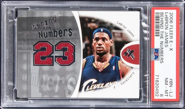 2006-07 Fleer E-X LeBron James Behind The Numbers #BN-LJ card image