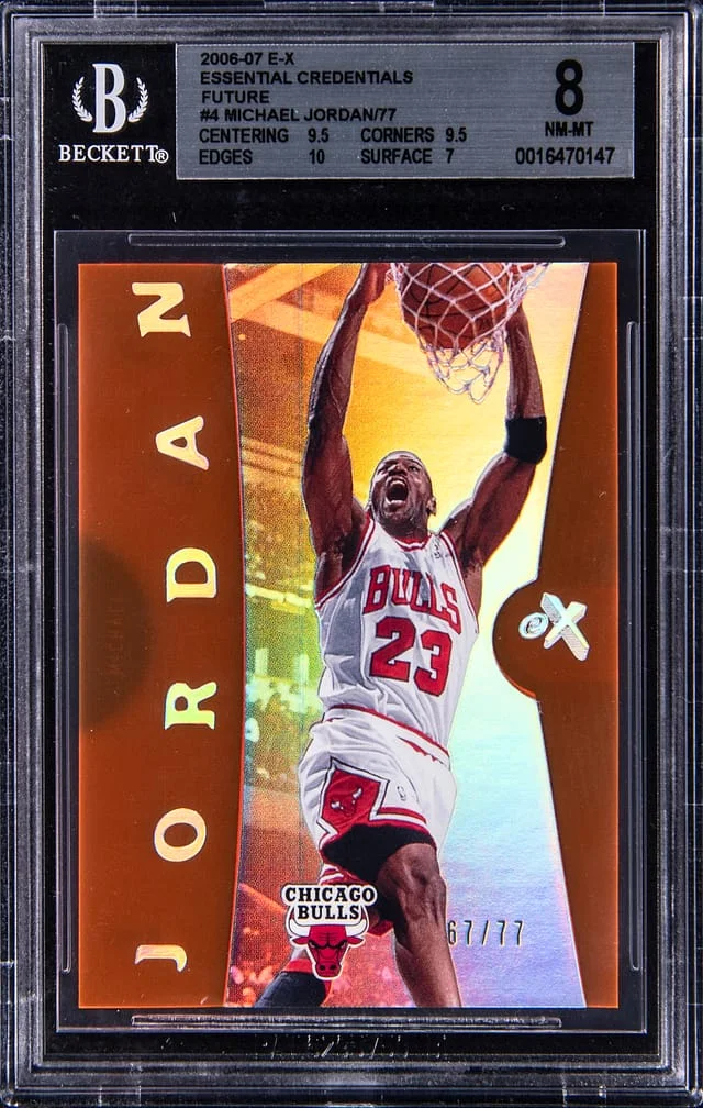 2006-07 Fleer E-X Michael Jordan #4 card image