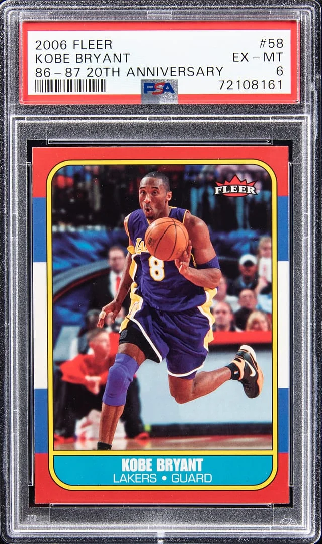 2006-07 Fleer Kobe Bryant 86-87 20th Anniversary #58 card image