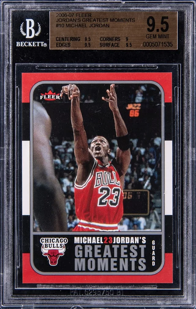 2006-07 Fleer Michael Jordan Jordan's Greatest Moments #10 card image
