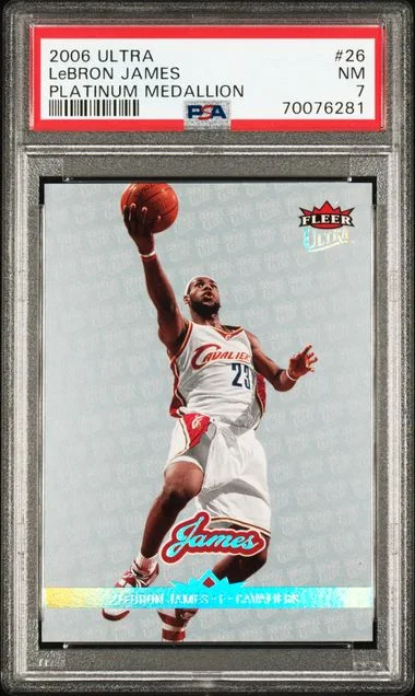 2006-07 Fleer Ultra LeBron James Platinum Medallion #26 card image