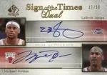 2006-07 SP Authentic Michael Jordan Sign of the Times Dual #SD-JJ card image