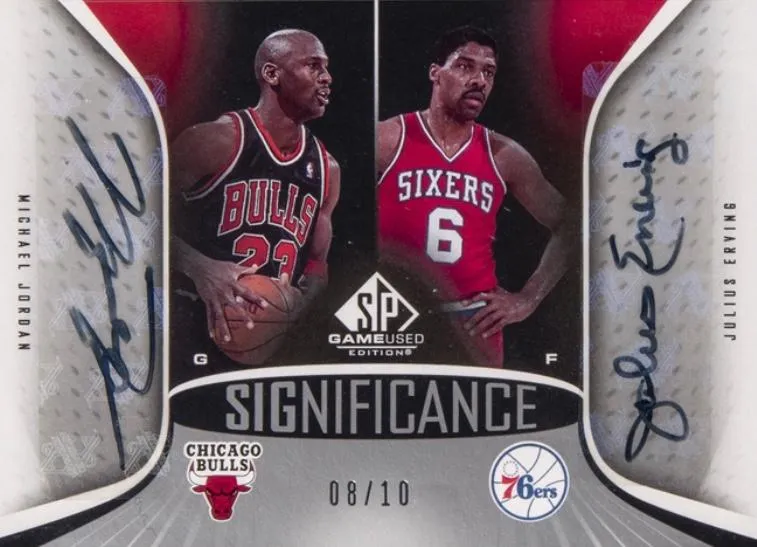 2006-07 SP Game Used Michael Jordan SIGnificance Dual #SD-JE card image