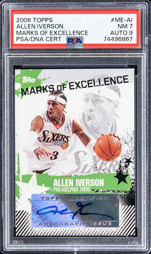 2006-07 Topps Allen Iverson Marks Of Excellence #ME-AI card image
