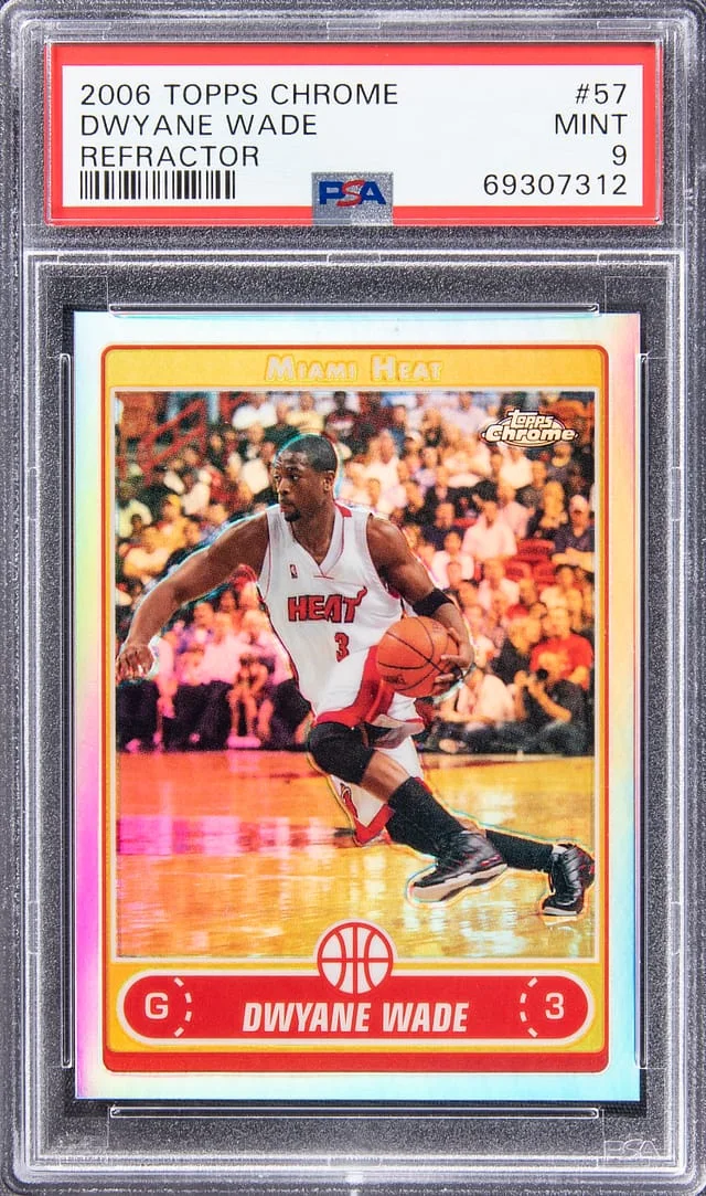 2006-07 Topps Chrome Dwyane Wade Refractor #57 card image