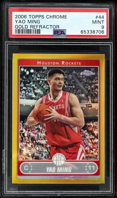 2006-07 Topps Chrome Yao Ming Gold Refractor #44 card image