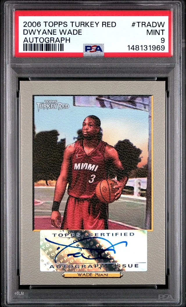 2006-07 Topps Dwyane Wade Turkey Red Autograph #TRA-DW card image