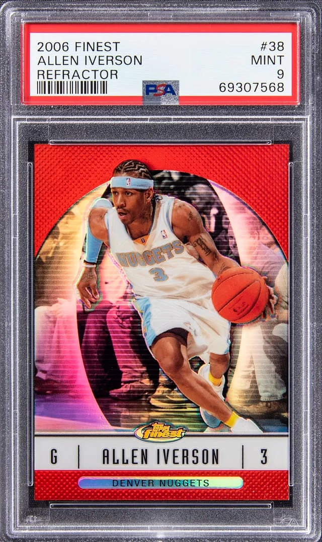 2006-07 Topps Finest Allen Iverson Refractor #38 card image