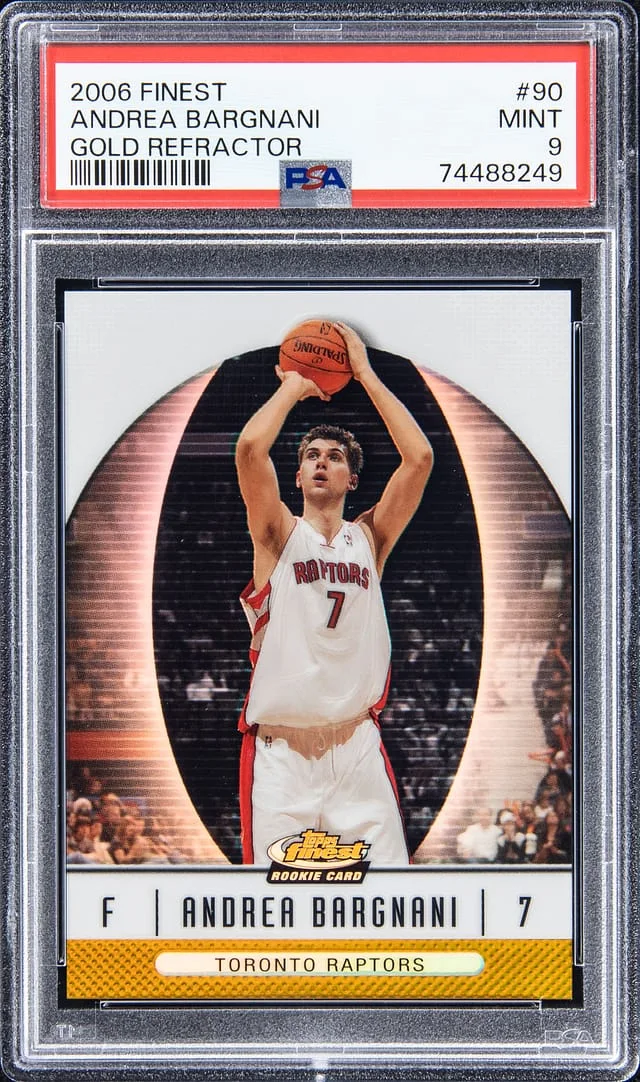 2006-07 Topps Finest Andrea Bargnani Black Refractor #90 card image
