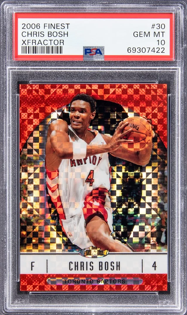 2006-07 Topps Finest Chris Bosh X-Fractor #30 card image