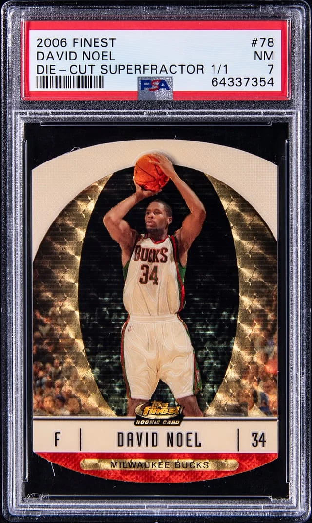 2006-07 Topps Finest David Noel Die-Cut SuperFractor #78 card image