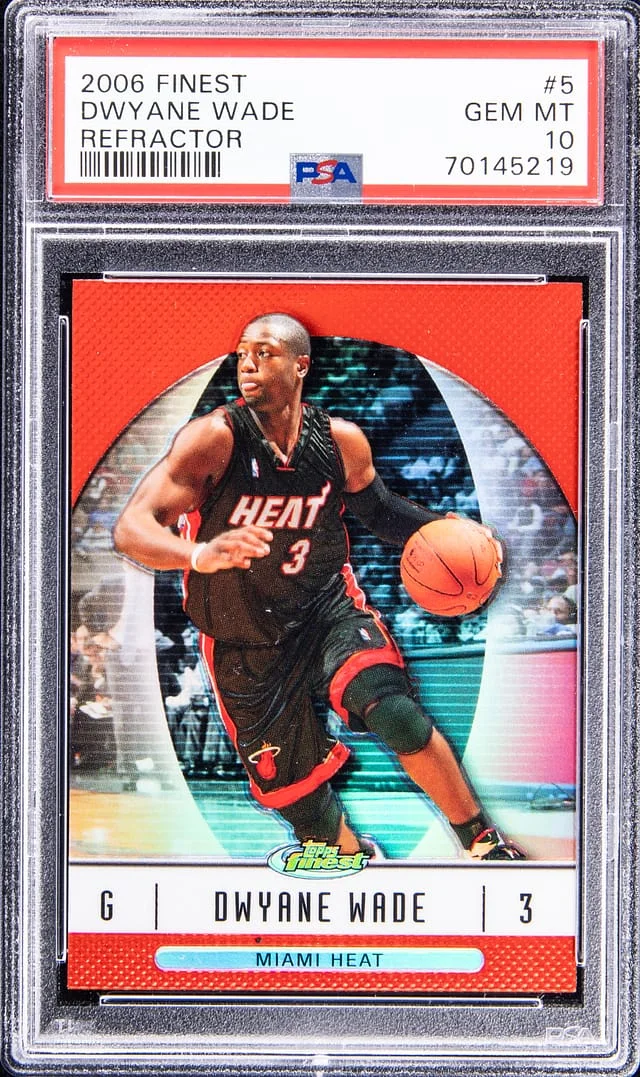 2006-07 Topps Finest Dwyane Wade Refractor #5 card image