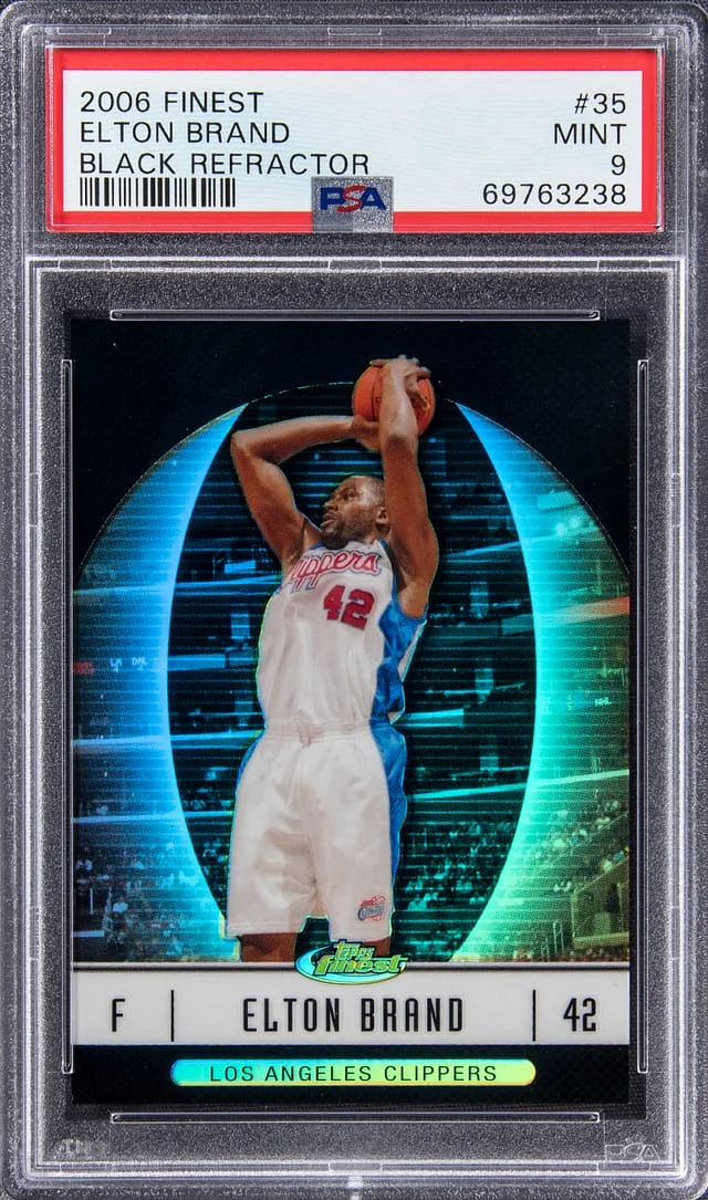 2006-07 Topps Finest Elton Brand Black Refractor #35 card image