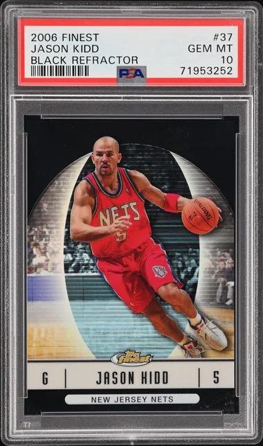 2006-07 Topps Finest Jason Kidd Black Refractor #37 card image
