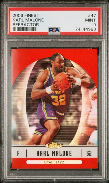 2006-07 Topps Finest Karl Malone Refractor #47 card image
