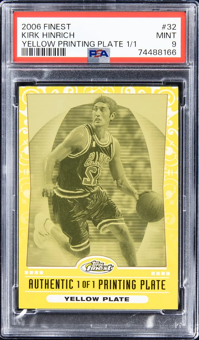 2006-07 Topps Finest Kirk Hinrich Yellow Printing Plate (1/1) #32 card image