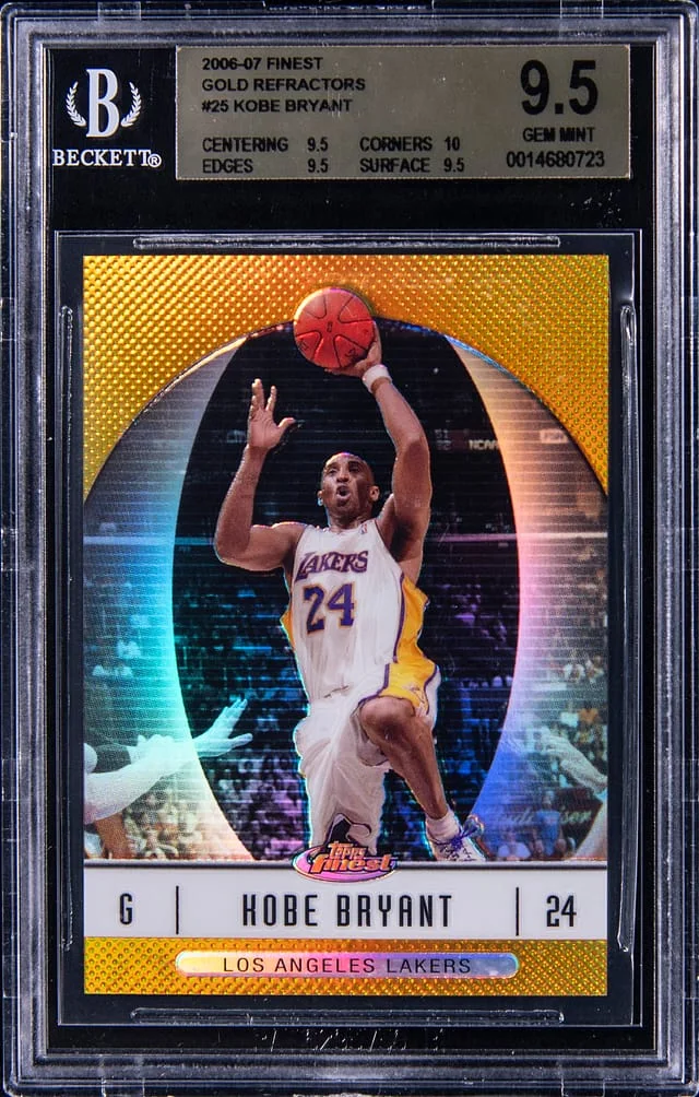 2006-07 Topps Finest Kobe Bryant Gold Refractors #25 card image