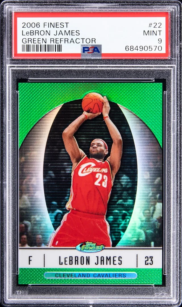 2006-07 Topps Finest LeBron James Refractor #22 card image