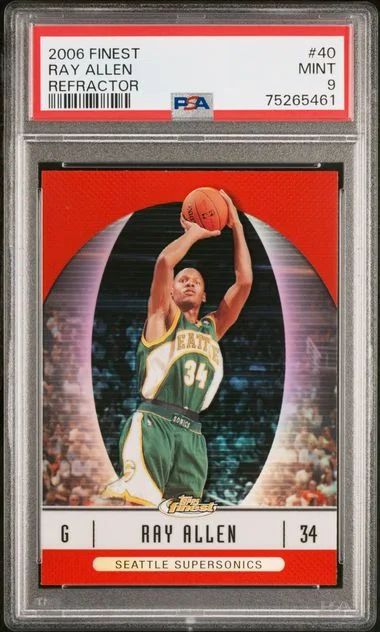 2006-07 Topps Finest Ray Allen Refractor #40 card image