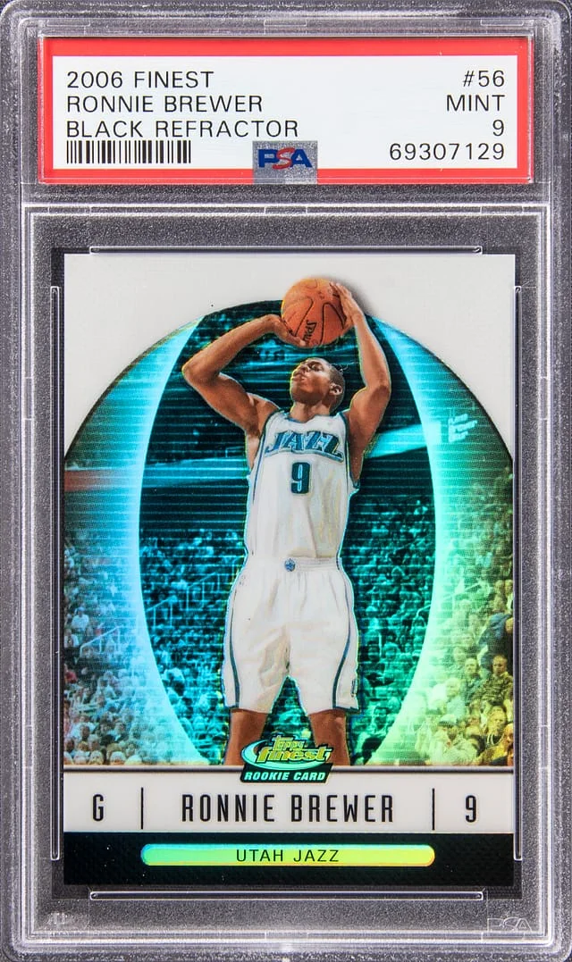 2006-07 Topps Finest Ronnie Brewer Black Refractor #56 card image