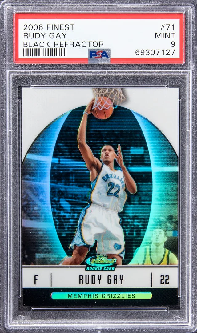 2006-07 Topps Finest Rudy Gay Black Refractor #71 card image