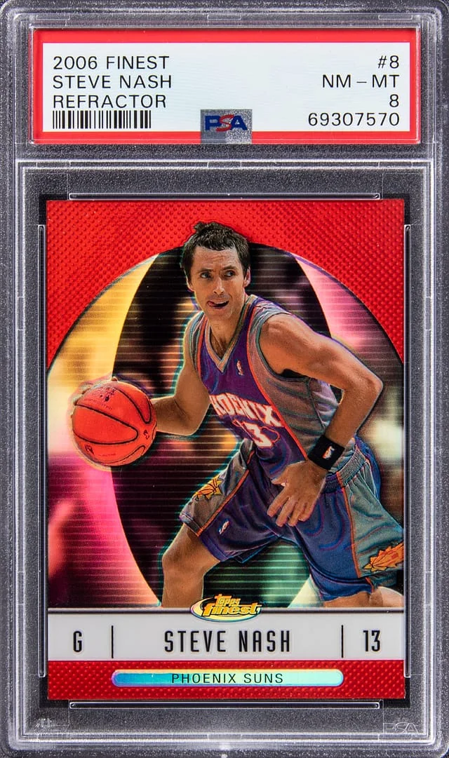 2006-07 Topps Finest Steve Nash Refractor #8 card image