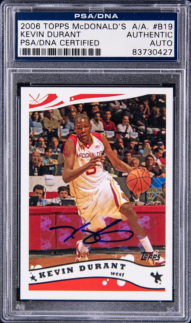 2006-07 Topps Kevin Durant McDonalds All-American #B19 card image