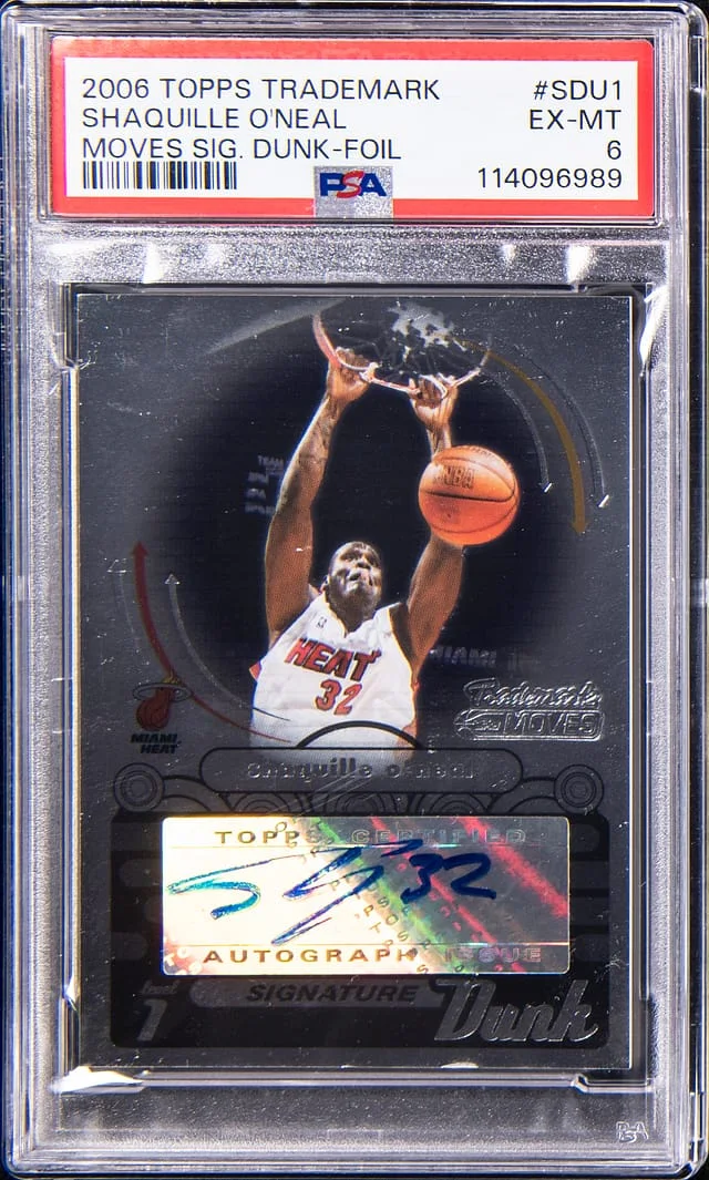 2006-07 Topps Shaquille O'Neal Trademark Moves Signature Dunk Foil #SD-DU1 card image