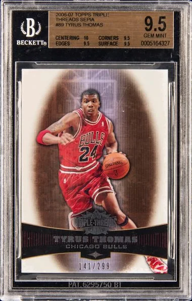 2006-07 Topps Tyrus Thomas Triple #89 card image