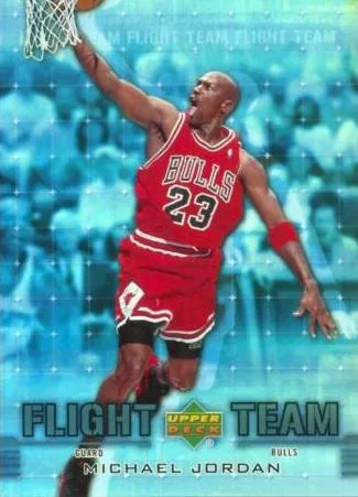 2006-07 UD Reserve Michael Jordan Flight Team #FT-MJ card image