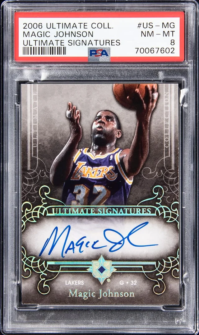 2006-07 UD Ultimate Collection Magic Johnson Signatures #US-MG card image