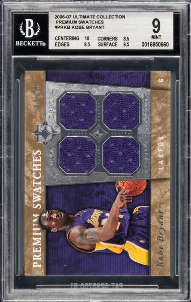 2006-07 Ultimate Collection Kobe Bryant Game-Used Premium Swatches #PR-KB card image