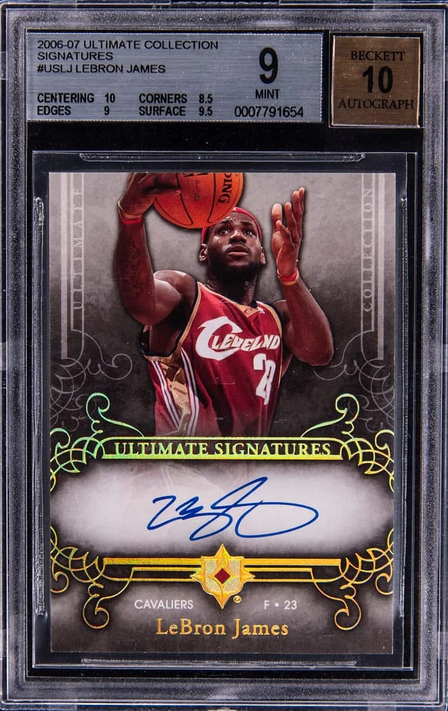 2006-07 Ultimate Collection LeBron James Signatures #US-LJ card image