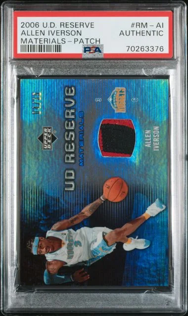 2006-07 Upper Deck Allen Iverson Game-Used Reserve Materials Patch #RM-AI card image