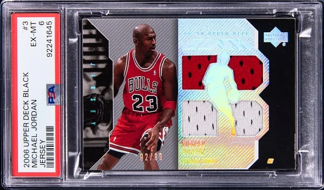 2006-07 Upper Deck Black Michael Jordan Jersey #3 card image