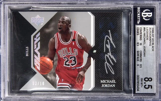 2006-07 Upper Deck Black Michael Jordan Autograph Legends #AL-MJ card image