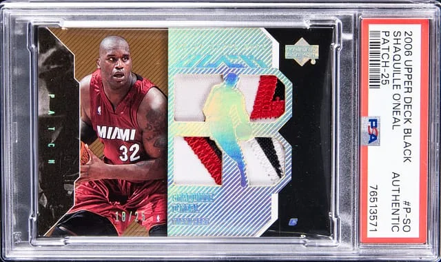 2006-07 Upper Deck Black Shaquille O'Neal Patch #P-SO card image