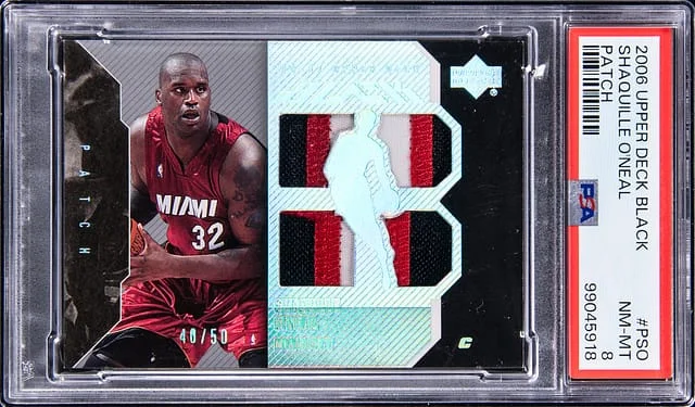 2006-07 Upper Deck Black Shaquille O'Neal Patch #PSO card image