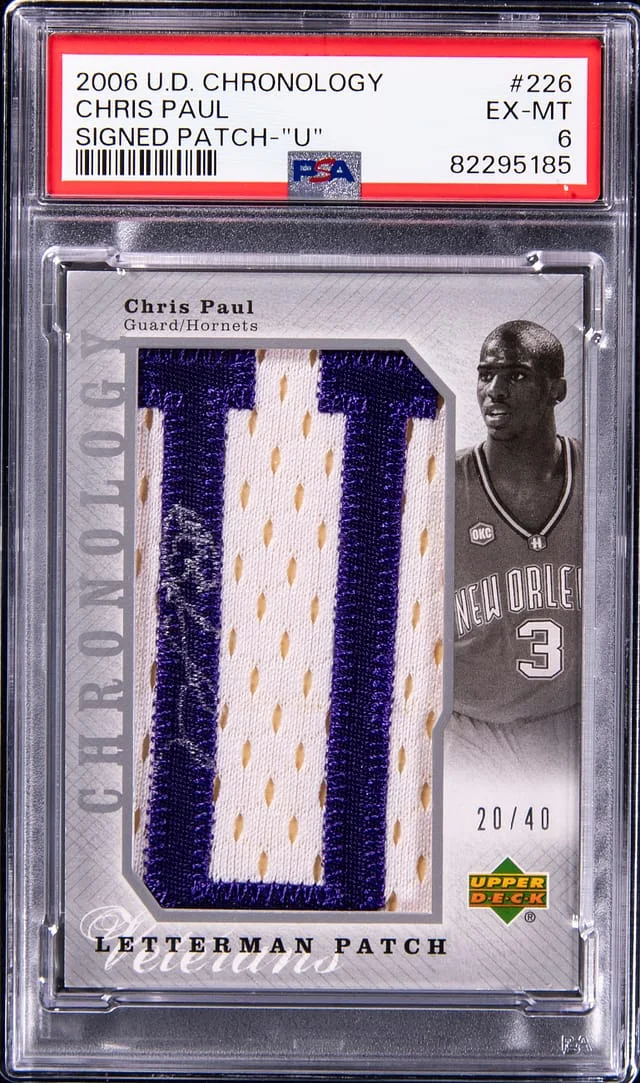 2006-07 Upper Deck Chronology Chris Paul Letterman Patch #226 card image
