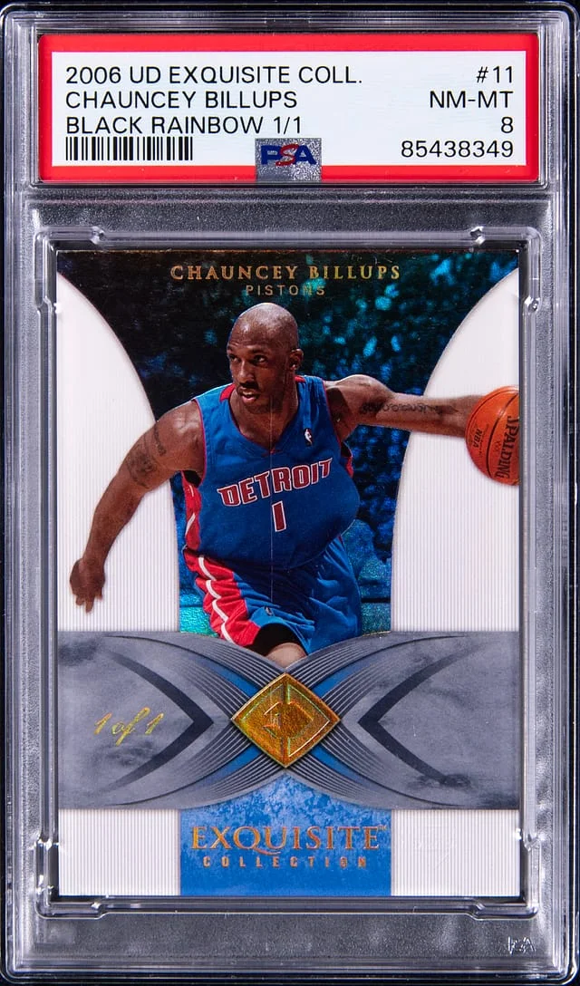 2006-07 Upper Deck Exquisite Collection Chauncey Billups Black Rainbow #11 card image